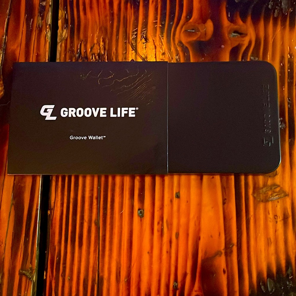 Brand new black groove wallet